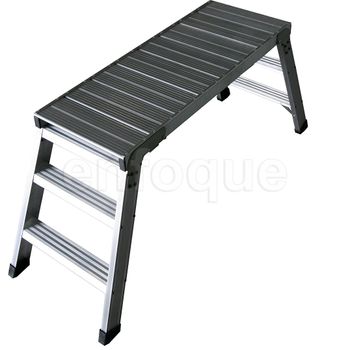 Taburete-escalera Industrial De Aluminio Plegable 3 Peldaños Con Barandilla  Serie K-fold con Ofertas en Carrefour