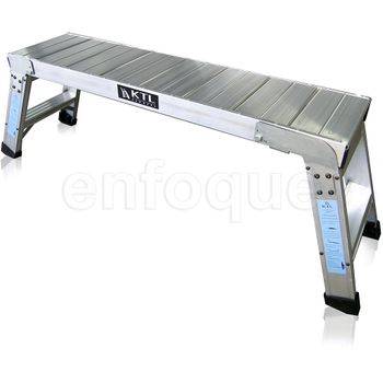 Plataforma De Trabajo Profesional De Aluminio Plegable 2 Peldaños 30x120 Serie Karla