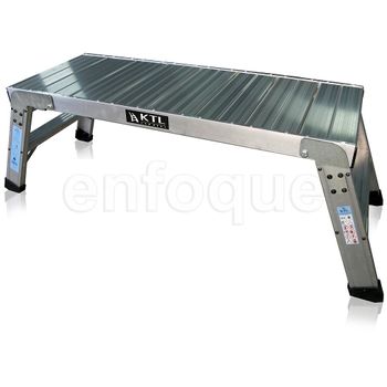 Plataforma De Trabajo Profesional De Aluminio Plegable 2 Peldaños 45x120 Serie Karla