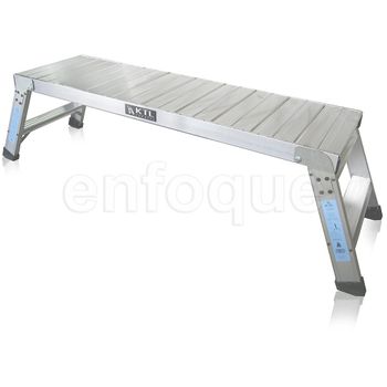 Taburete-escalera Industrial De Aluminio Plegable 4 Peldaños Con Barandilla  Serie K-fold con Ofertas en Carrefour