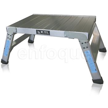 Taburete-escalera Industrial De Aluminio Plegable 4 Peldaños Con Barandilla  Serie K-fold con Ofertas en Carrefour