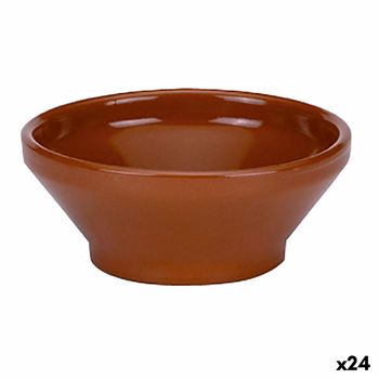 Cuenco Raimundo Sopa Barro Cocido Cerámica Marrón (16 Cm) (24 Unidades)