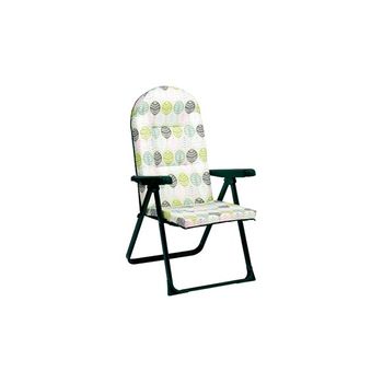 Silla Plegable De Jardín Solenny Reclinable Y Acolchada 76x62x114 Cm 6  Posiciones Y Cabezal Anatómico con Ofertas en Carrefour