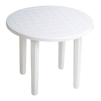 Mesa Redonda 4024 Blanca 90cm Garden Life - Neoferr