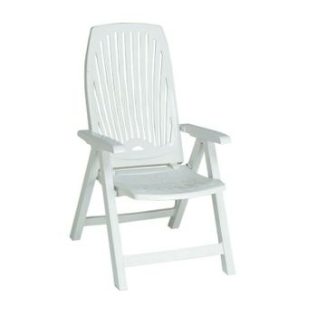 Silla de Playa Cama Plegable Solenny Reclinable con Respaldo Bajo y Asas  77x60x83 cm 4 Posiciones