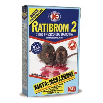 Raticida Cebo Fresco 150 G - Ratibrom - ..
