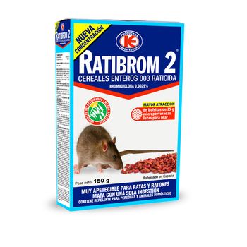 Raticida Grano Cereal 150 G - Ratibrom - D01325..
