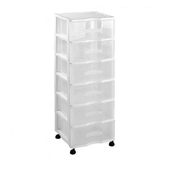 Cajonera Transparente Modular Plástico 4 Cajones 7x17x22cm con Ofertas en  Carrefour