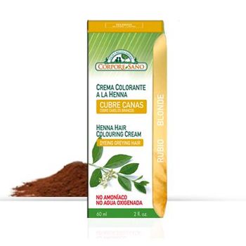 Crema A La Henna Cubre Canas Rubio Corpore Sano