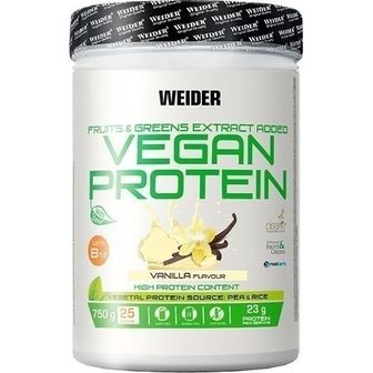 Weider Vegan Protein 750 Gr Proteína 100% Vegetal De Guisantes (pisane) Y Arroz / Sin Gluten / Sin Lactosa