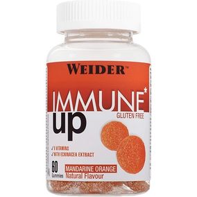 Weider Immune 60 Gummies. Sabor Mandarina-naranja . Sin Azúcares Y Sin Gluten. Gominolas Para Reforzar El Sistema Inmune. 60 Gummies