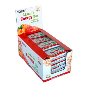 Victory Endurance - Barrita Nature's Energy - Estuche 24 X 60 G -  Sabor: Fresa