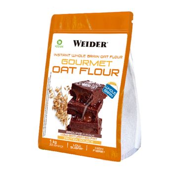 Weider - Gourmet Oat Flour 1 Kg - Harina De Avena -  Sabor: Brownie