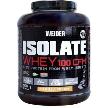 Weider Isolate Whey 100cfm 908 Gr - 100% Aislado De Proteina De Suero / Alta Pureza Y Calidad Superior