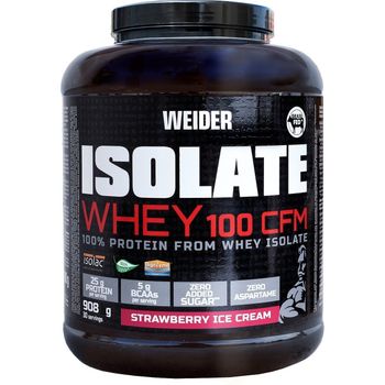 Weider Isolate Whey 100cfm 908 Gr - 100% Aislado De Proteina De Suero / Alta Pureza Y Calidad Superior