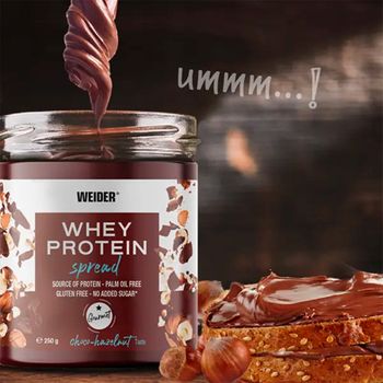 Weider - Whey Protein Creme Spread 250 G - Crema De Chocolate -  Sabor: Chocolate Y Avella