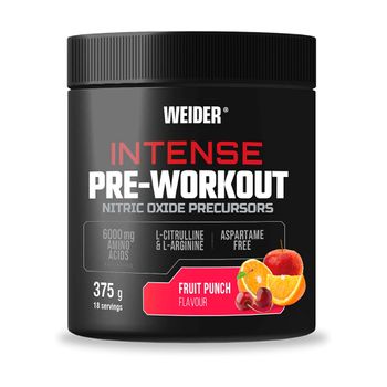 Weider - Intense Pre Work Out 375 G - Pre-entrenamiento De Alta Potencia -  Sabor: Ponche