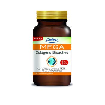 Mega Colágeno Bioactivo Dietisa 30 Cápsulas Vegetales