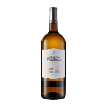 Cuatro Rayas Vino Blanco Cuarenta Vendimias Rueda Joven Botella Magnum 1,5 L 13% Vol.