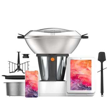 Robot De Cocina Acero Inoxidable Mycook Next Multifunción Con Wi-fi Y Pantalla Xxl 10"