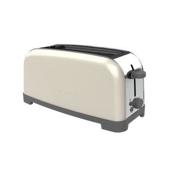 Comprar H.Koenig Baguettes Tos28 Tostadora Pan 2 Ranuras Largas Y Anchas,  1500 W, Acero Inoxidable, plastico, 4