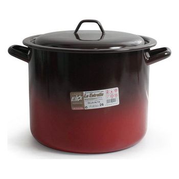 Olla Alta VITREX Campo 26cm Rojo 12,4L - Devoraprecios