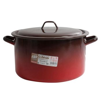 Olla Recta Con Tapa 28cm - 9,7l Fuego