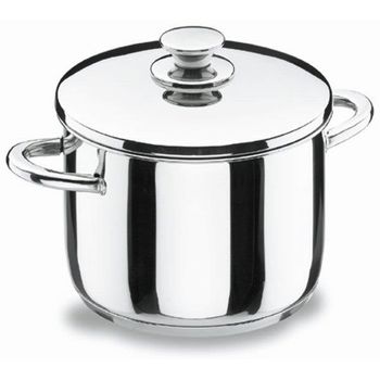 Olla Cocina Alta Con Tapa Fondo Difusor 16cm Acero Inox Vitrocor Lacor