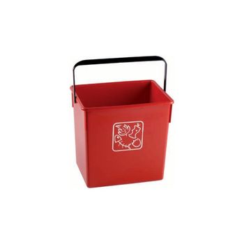 Cubeta De Reciclaje Fervik 12l Rojo Orgánico