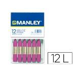 Lapices Cera Manley Unicolor Lila N 39 Caja De 12