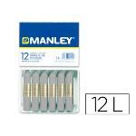 Lapices Cera Manley Unicolor Gris N 72 Caja De 12