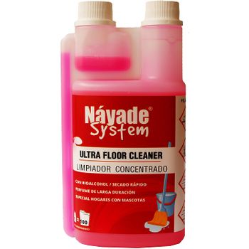 Náyade System Ultra Floor Cleaner: Limpiador Fregasuelos Multiusos Concentrado. Envase 500 Ml. Hasta 100 Cubos De Fregado. Especial Estancias Con Mascotas, Grandes Superficies, Ultra Perfumado