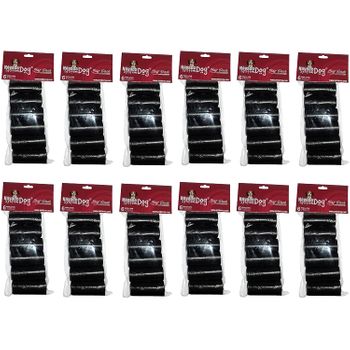 Nayade System Dog Bag Pack Recambio Bolsa Excremento Para Dispensador Hueso, 12 Packs De 6 Rollos De 15 Uds. Total 1080 Bolsas