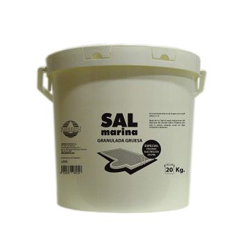 Sal Granulada Gruesa Bote Apilable Con Asa Y Hermético 20 Kg. Especial Piscinas Electrólisis Salina