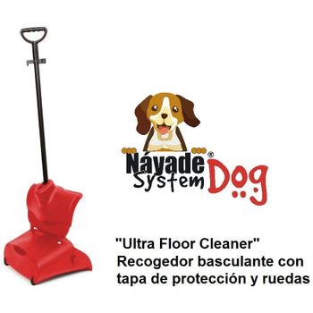 Nayade System Ultra Floor Cleaner Recogedor Basculante Con Tapa De Protección Y Ruedas. Especial Hogares Con Mascotas