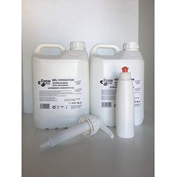 Kit Gel Conductor Ultrasonidos Especial Para Láser, Ecografías... 2 Botella 5000 Ml + Dosificador