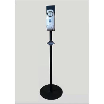 Dispensador Automático Para Agua Bendita Con Soporte De Pie. Diseño 4 Logo Color Negro