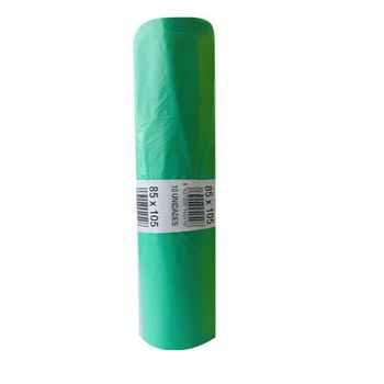 Bolsa Basura Verde 120 Lt. 85 X 105 Fuerte Y Antigoteo. Rollo 10 Ud