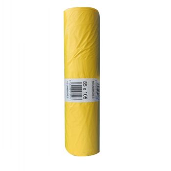 Bolsa Basura Amarillo 120 Lt. 85x105 Fuerte Y Antigoteo. Rollo 10 Ud