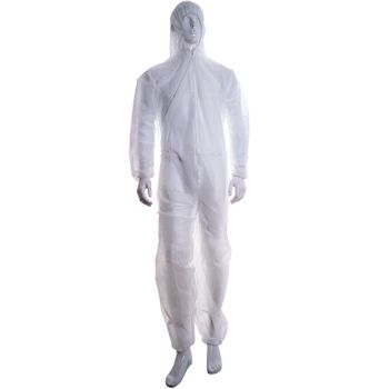 Buzo Mono Blanco Con Capucha Protección. Color Blanco. Talla Xxxl