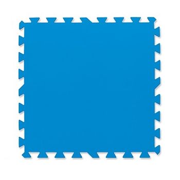 Suelo Azul Protector De Polietileno Para Piscinas Elevadas. 9 Láminas De 50 X 50 Cm