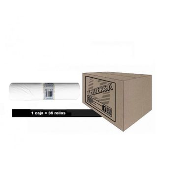 Caja Bolsa Basura 120 Lt. 85x105 Mm. Caja 35 Rollos - 350 Bolsas Xl Blanca