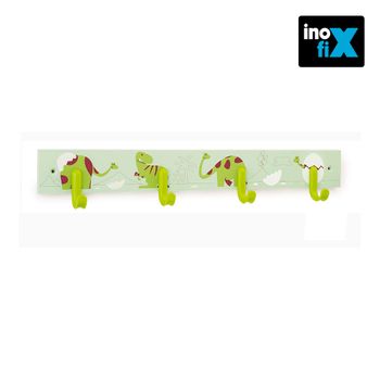 Colgador Múltiple Infantil Inofix Dino Verde 3706