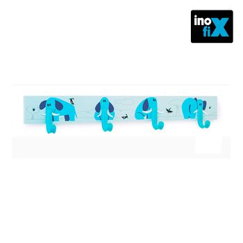 Colgador Múltiple Infantil Inofix Elefante Azul