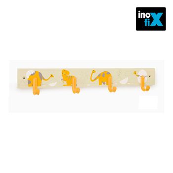 Colgador Múltiple Infantil Dino Amarillo Inofix - Inofix