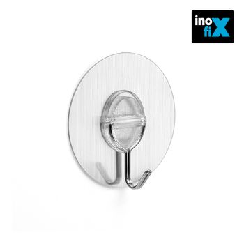 Colgador Adherente Reutilizable Con Gancho Mãvil Acero Inox Inofix - Neoferr..