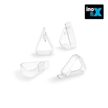 Pinza Sujeta Mantel Transparente (blister 4 Unid) Inofix - Neoferr..