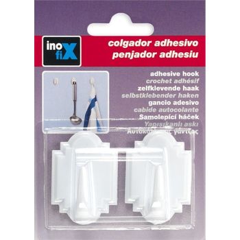 Colgador Adhesivo Inofix Blanco 2 Unidades 2061