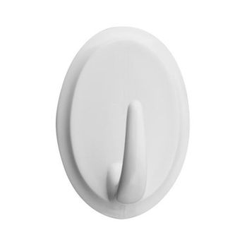 Perchas Adhesivos de Plástico TESCOMA Presto 3cm - Blanca