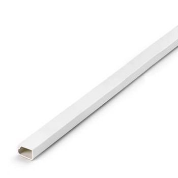 Canaleta Adhesiva Con Tapa Bisagra 12x7mm Inofix Blanco 2m 2406